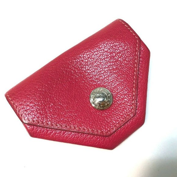 AUTHENTIC HERMES Le-Karan Yuit LE48 Coin Compartment Purse Chevre Pink - Picture 2 of 8